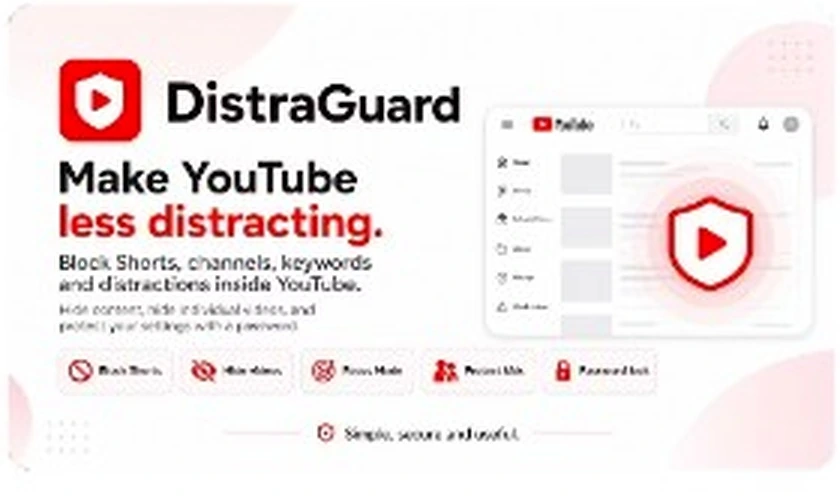 Material de lanzamiento de DistraGuard