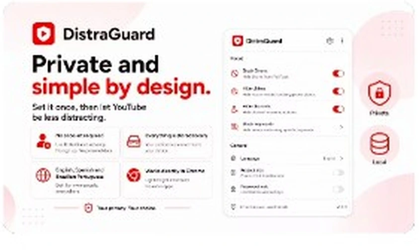 Material de lanzamiento de DistraGuard