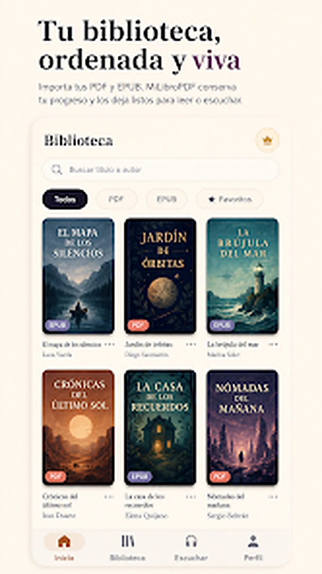 Biblioteca actual de MiLibroPDF